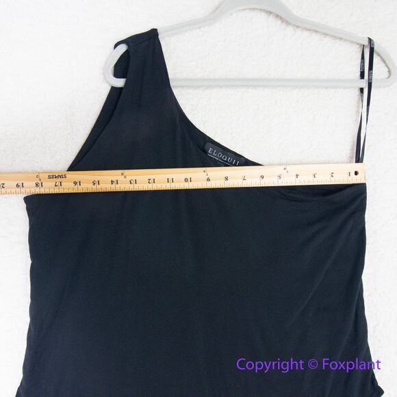 New! Eloquii‎  One Shoulder Bodysuit black, women plus size 18/20 - Picture 6 of 14